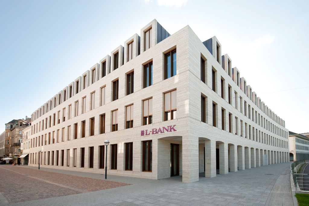 Gebäude der L-Bank in Karlsruhe