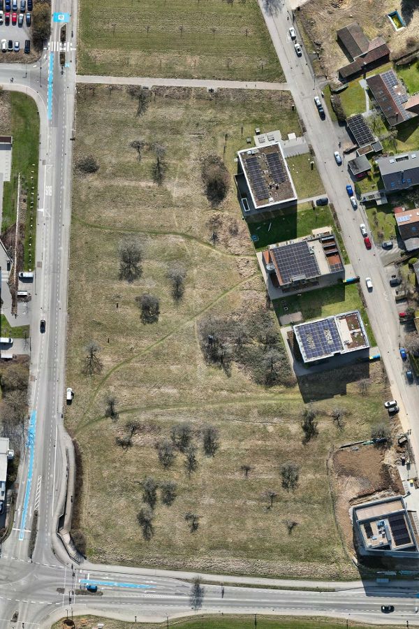 Baufeld für den Neubau am TTR